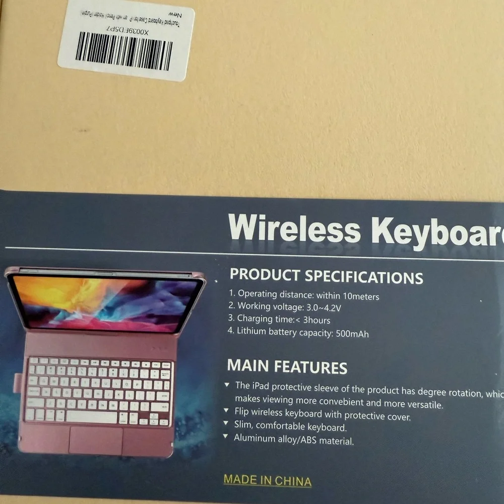 Light purple wireless keyboard and case new in box